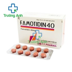 Famotidin 40mg F.T.Pharma - Thuốc điều trị loét dạ dày tá tràng hiệu quả
